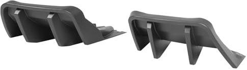 FREEMOTOR802 Compatible with 2014-2019 Chevrolet Corvette C7 Rear Diffuser, IKON Style Matte Black PP Polypropylene Rear Bumper Valance Spoiler, Air Dam Chin Splitter Molding 4PCS