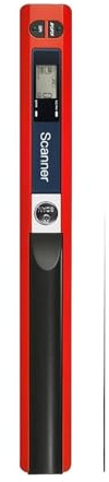 Tragbarer, kabelloser Handscanner im A4-Format mit 900 DPI, JPG/PDF-Format, LCD-Display, inklusive Schutztasche und 8-GB-TF-Karte(6mm)
