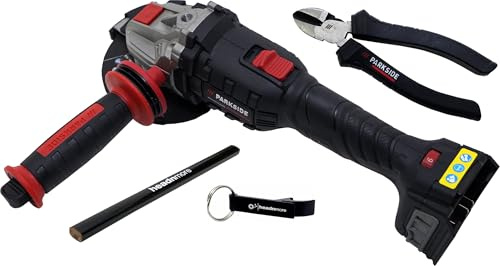 HEADNMORE Oferta de amoladora angular PARKSIDE PERFORMANCE® de 20 V con batería de 125 mm sin escobillas – compatible con X 20 V Team – incluye accesorios – sin batería ni cargador (+pinzas)