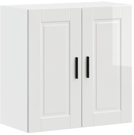 Lumanois Küchen-Hängeschrank Porto Hochglanz-Weiß Holzwerkstoff,15.8kg,854059
