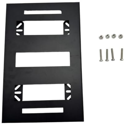 Gettimore Compatible con placa de montaje de caja de herramientas de medio ancho Modbox, soporte de base de acero resistente para sistema de almacenamiento modular de pared de garaje de camión