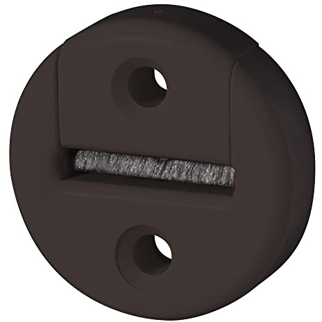 jarolift Gurtführung rund, mit Bürsteneinsatz, für 23 mm Gurtbreite, ideal gegen Zugluft, Rollladen-Zubehör, Kunststoff, Braun