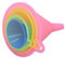 Imbuto Cucina Rainbow Colors imbuto Set - 5 Pezzi imbuto (67, 83, 98.110 e 125 mm) imbuto per la cucina cucina