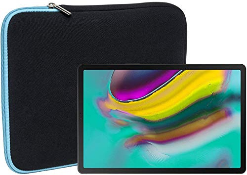 Slabo Tablet Tasche Schutzhülle für Samsung Galaxy Tab S5e T720 | T725 (10.5) Hülle Etui Case Phablet aus Neopren – TÜRKIS/SCHWARZ