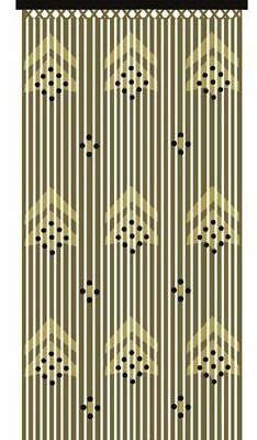 Caprican Tuscany Provence Wooden Bamboo Beaded Door Curtain Blind Fly Bug 90 x 180cm Wood (Small Diamond (11-087B))