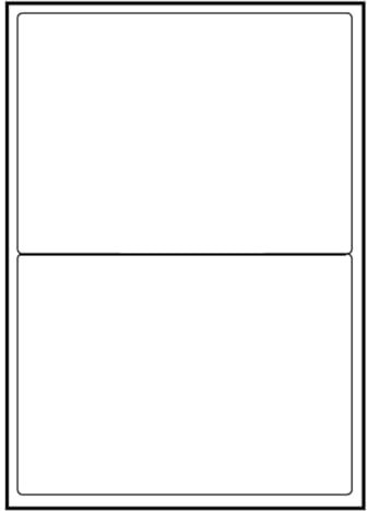 100 Blatt Drucker Universal Versandetiketten 199,6 x 143,5 mm Namensschild Selbstklebend DIN A4 (200 St. Etiketten) Adressetiketten Laser Copy Inkjet Hinweisschilder