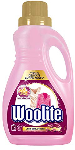 Woolite Laundry Detergent Liquid Delicates Wool and Silk - Pack of 6, 750ml each