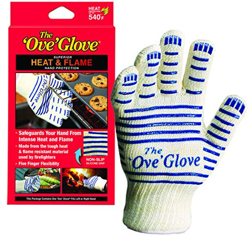 2 Pcs Quality Ove Glove Hot Surface Oven Extreme Heat Resistant Oven Gloves Cooking Gloves for BBQ, Grilling, Baking Red(540°)