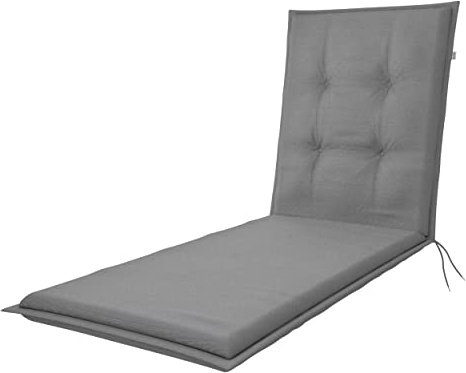 Doppler | Rollliege Star | Gartenliege Auflage | ca. 195x60x6cm | Grau