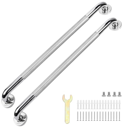 sunzone Haltegriff Bad,SUS304 Edelstahl, Rutschfest,für Senioren,60cm