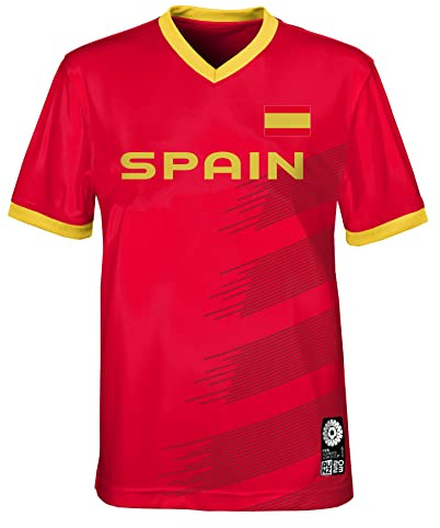 FIFA Unisex officiell 2023 damfotboll VM vuxen lagtröja, Spanien T-shirt (paket med 1)