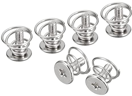 sourcing map 20pcs Ressort Vis M2x6mm 7,2mm Ressort OD | Vis Ordinateur Ventilateur Fixé Vis, GPU Graphique Card Dos Plaque Dissipateur Chaleur