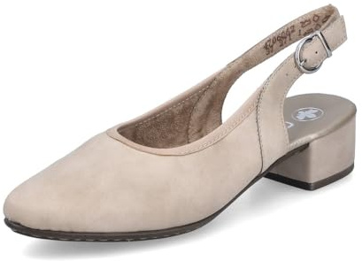 Rieker Slingpumps 47060, dam klackskor, Beige 62, 36 EU