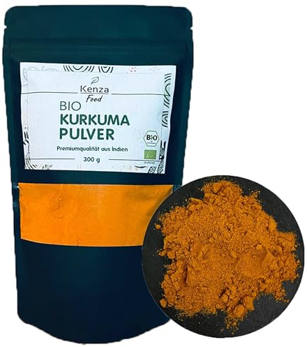 Kurkuma gemahlen BIO 300 g | fein gemahlen | BIO-Qualität | Kurkuma Pulver | gelber Ingwer | goldene Milch | 100% Bio, Naturrein & Geschmacksexplosion