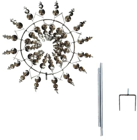 Windmühle Aus Metall, Magische Windmühle, Windspiel Magische Windmühle, Magische Windmühle Windrad Garten, Einzigartige Magische Rasen-Wind-Spinner Für Hof Und Garten Windfänger, 31×93cm