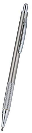 Scribe Pen,14.6cm Diamond Glass Cutter Scriber,Metal Scribe Tool Engraver Glass Cutting Tool for Flat Glass 2 Colors (Silver)