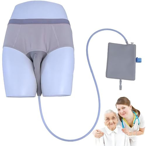 BEOTAY 70 to 75CM, Tragbare Inkontinenzhose,Urinbeutel Für Weiblich Wiederverwendbar,Urindrainagebeutel 1000Ml,360° Auslaufsicher,Urin-Sammelbeutel Für Zuhause, Camping, Reisen