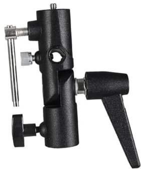 HOMOCONO Hot Shoe Umbrella Swivel Holder H- Für Professionelle Fotografie Stabile Blitzlicht-Halterung Schraubgewinde Langlebig Und Installieren Für Studioaufnahmen