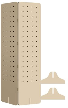 Genérico Estante de Pared de Tablero Perforado, Separador de ambientes de Tablero Perforado, biombos Plegables, Expositor de Tablero Perforado, Organizador de Tablero de exhibición de Madera para Joy