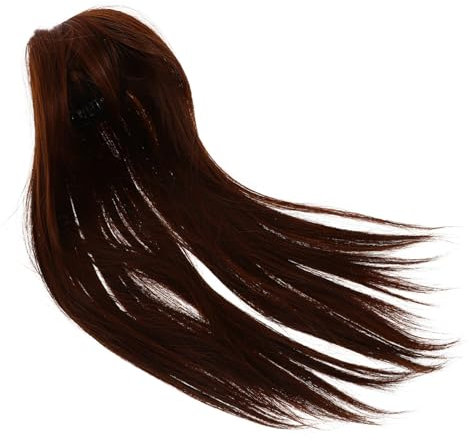 minkissy Clip in Haarteil für Natürliches Dunkelbraunes Echthaar Leicht Nahtlos für Dünner Werdendes Haar und Graue Haare Unsichtbar
