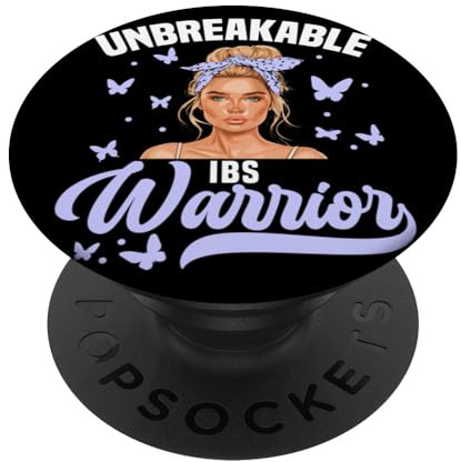 IBS Awareness Unbreakable Women Irritable Bowel Syndrome PopSockets Adhesive PopGrip