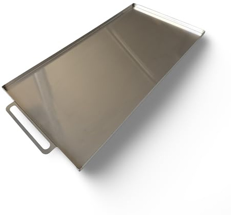 EWH Edelstahl Fettauffangblech/Fettwanne/Tropfblech für Gasgrills Campingaz 2 & 3 Serie Classic Woody Master - Größe: 490 x 252 x 12 mm (L x B x H)