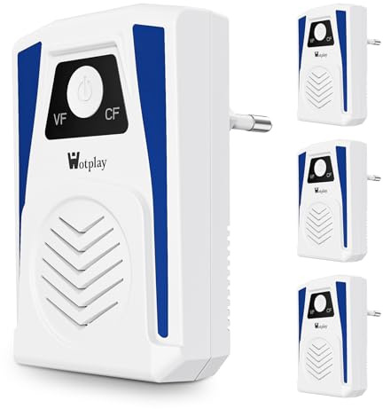 Wotplay Ultrason Souris et Rats 4 PCS Puissants Prise Anti Moustique, sans Rayonnement, Adapté aux Familles Efficaces Contre Les Souris Moustiques Araignées Cafards