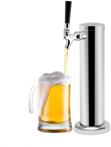 Torre de cerveza dispensador de cerveza, kit de torre Kegerator, grifo individual, kit de conversión de cerveza con grifo de cerveza, juego de conversión de cerveza de acero inoxidable, longitud de