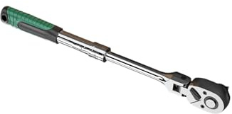 Clé à cliquet rétractable avec 72 dents Conception de tête flexible Construction durable Convient pour les mécaniciens et les bricoleurs Clé à molette polyvalente avec rotation