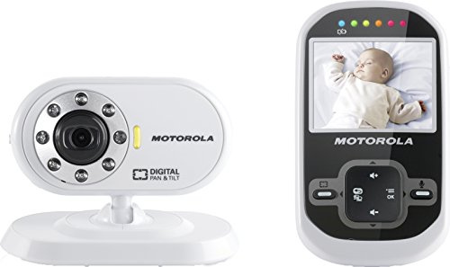Motorola MBP 26 - Video Babyphone mit 2.4 Zoll Farbdisplay und bis zu 300 Meter Reichweite, weiß