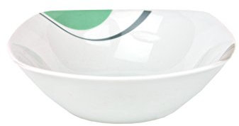 Céréales en Porcelaine Saladier Corona 14,2 cm Blanc avec Décor