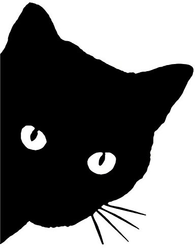 KUNFINE - Adhesivo/vinilo decorativo para coche con diseño de gato, pieza de tuneado