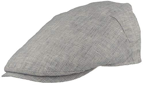 Breiter Herren Schiebermütze Flatcap Schirmmütze 100% Leinen Futter aus Baumwolle Mütze Leicht & Bequem Newsboy Cap