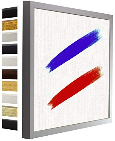 myposterframe Nordica Leerrahmen für Leinwand Bilder 40 x 50 cm Bilderrahmen Holz Größenwahl 50 x 40 cm Farbwahl Weiß matt ohne Verglasung