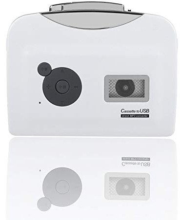 Lazmin Reproductor de Casete Independiente, Cinta de Casete USB a convertidor de MP3 Directamente a Disco USB Reproductor de música de Audio con Auriculares