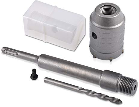 KATUR 40mm Frese Carotatrici a Tazza, SDS PLUS Set Seghe a Tazza Trapano Per Mattoni, Pareti In Calcestruzzo, Aperture Per L'Aria Condizionata