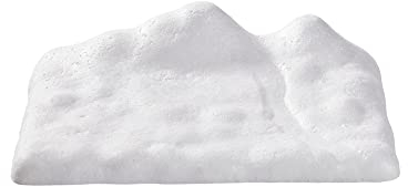 Schneelandschaft aus Styropor groß Weiß