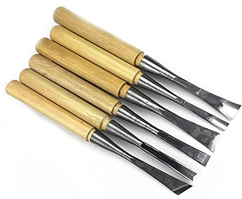 Gouges De Sculpture Sur Bois, 6 Pièces De Ciseaux À Main Professionnels De Sculpture Sur Bois, Kit D'outils Pour Charpentiers, Tourneurs Sur Bois Bricolage Sculpture Sur Bois