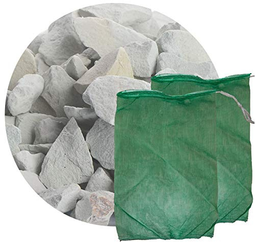 Schicker Mineral Zeolith Filterset mit Filternetzbeutel, 8,0-16,0 mm | 10 kg Zeolith-Aqua und 2 Filtersäcke, Wasseraufbereiter, Filtermedium für Gartenteich, Schwimmteich, Koiteich, Aquarium