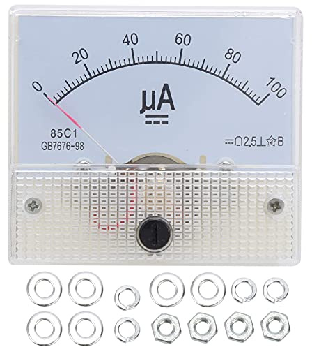 Amperometro Analogico 85C1 DC 0~100UA Tipo di Puntatore Amperometro Strumento di Misurazione del Misuratore di Corrente Analogico
