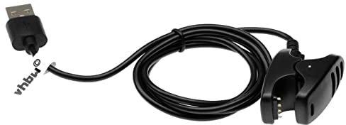 vhbw Câble de Charge Compatible avec Suunto 3 Fitness, 5, Spartan Trainer smartwatch traqueurs de Fitness - Station de Charge, Noir