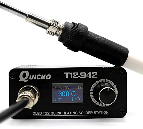 HaiMa Quicko T12-942 Mini Stazione Di Saldatura Digitale Oled T12-907 Maniglia Con Strumento Di Saldatura Punte In Ferro T12-K