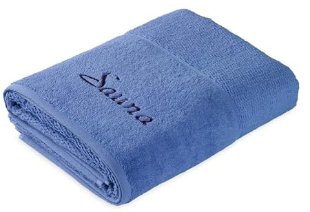 Möve for frottana Pearl - Telo sauna, 80 x 200 cm, 100% cotone, colore blu fiordaliso