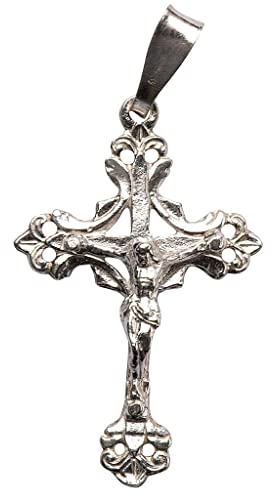 Holyart Ciondoli con croce: Crocefisso trilobato Argento 925 traforato