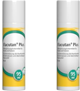 VIACUTAN® Plus Doser | Doppelpack | 2 x 95 ml | Diätergänzungsfuttermittel für Hunde und Katzen | Zur Unterstützung der Hautfunktion bei Dermatosen und übermäßigem Haarausfall