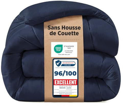 BEDSURE Bettdecke 155x220 Winterdecke 450gsm - Warm Winterdecke, Marineblau | Oeko-Test Zertifiziert Bettdecken, Weiche Microfaser Schlafdecke, Winterdecke, für Winter, Waschbar Dicke Winterbettdeck