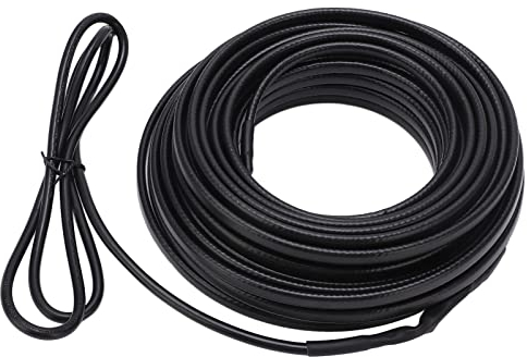 Heizkabel, IP68 Wasserdichtes Selbstregulierendes Heizkabel 20 Meter für PEX-PVC-Metallrohre (EU-Stecker 220V)