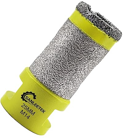 Diamond Drill Milling Bits 25mm - SANLEETEK Tile Hole Saw Cutter Drilling Grinding for Porcelain Ceramic Tile Granite Marble Artificial Stone M14 Thread