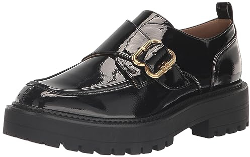 Sam Edelman Lora Monk-Strap Loafer Black Patent 10 Medium