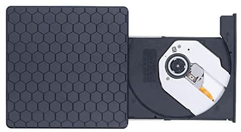 External DVD Drive, USB 3.0 Portable CD/DVD +/-RW Drive/DVD Player, Support CD DVD Burning Plug And Play CD Burner for Portable Desktop PC
